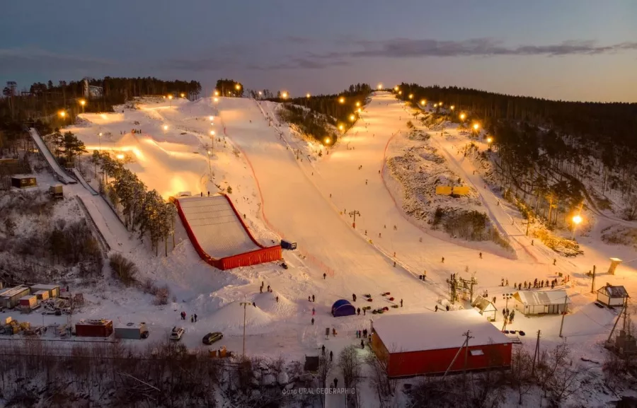 Спортивный комплекс Уктус в Екатеринбурге: Спорт, Лыжи, Снег, Зима, Школа,