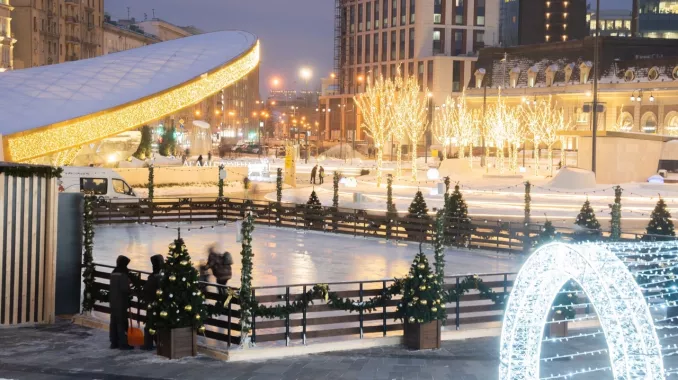 Каток «MEGAICE» в ТЦ Авиапарк