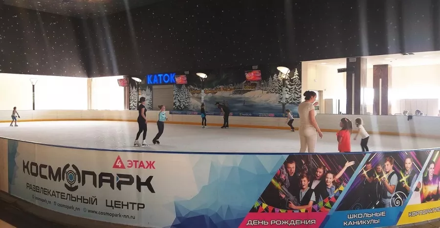 Каток ТРЦ РИО в Нижнем Новгороде: Каток, Лед, Коньки, Зима, Фигурное катание,