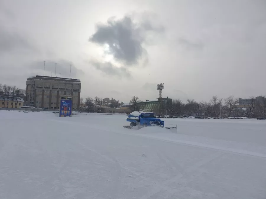 Каток Динамо в Нижнем Новгороде: Каток, Хоккей, Фигурное катание, Зима, Лед,