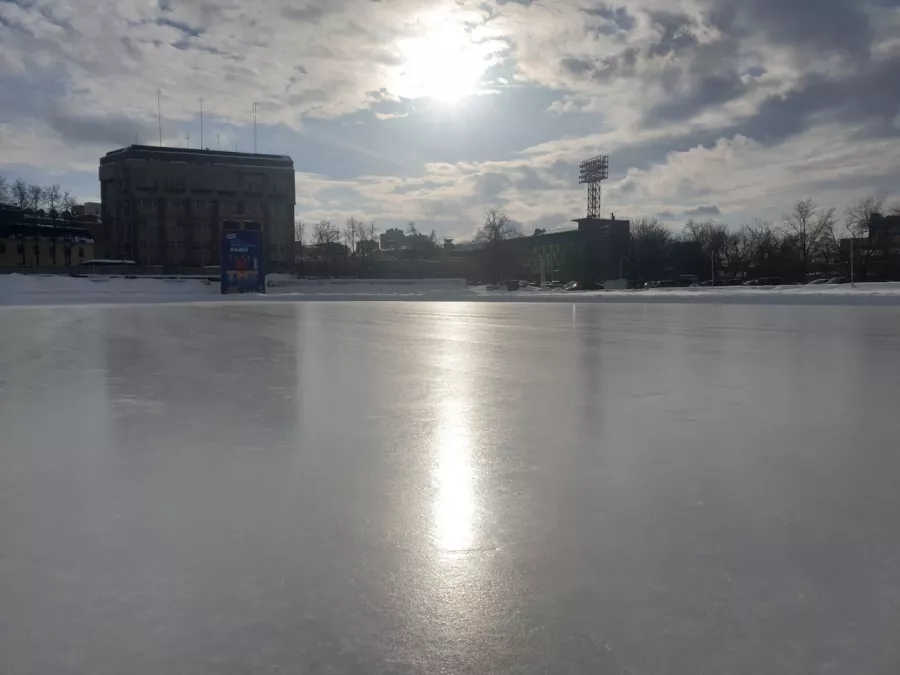 Каток Динамо в Нижнем Новгороде: Каток, Хоккей, Фигурное катание, Зима, Лед,
