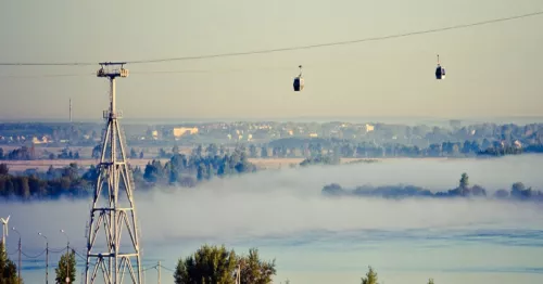 Канатная дорога  в  Нижнем Новгороде
