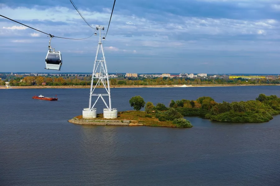 Канатная дорога в Нижнем Новгороде: Канатная дорога, Вид, Красивыйвид, Зима, Зимний спорт, Зимний костюм, Веселье,