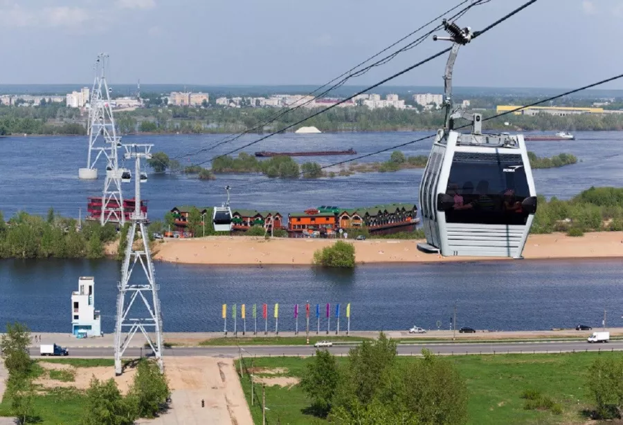 Канатная дорога в Нижнем Новгороде: Канатная дорога, Вид, Красивыйвид, Зима, Зимний спорт, Зимний костюм, Веселье,