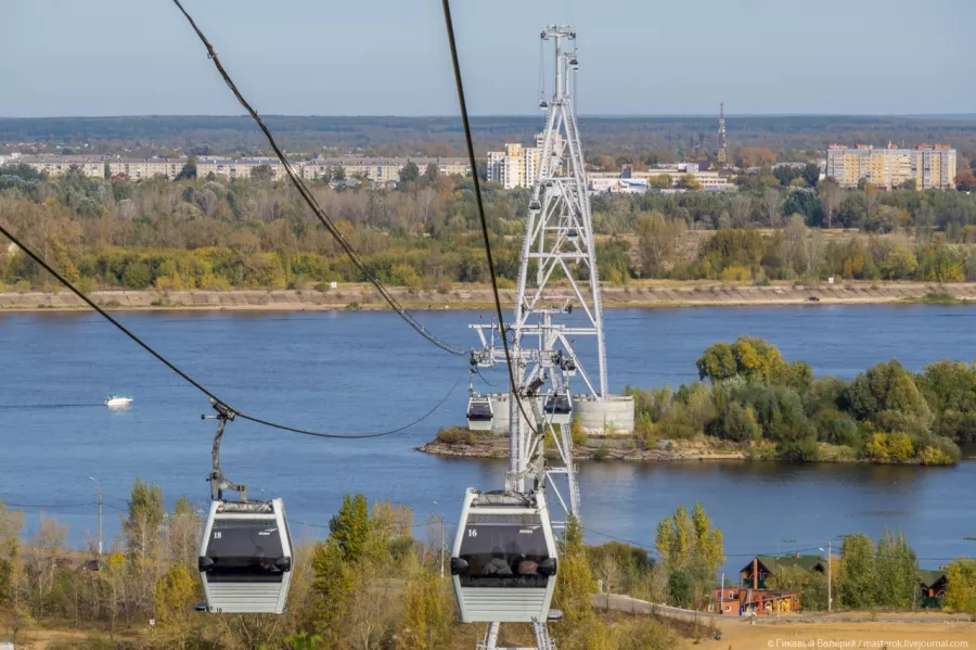Нижегородские канатные дороги в Нижнем Новгороде: Канатная дорога, Вид, Красивыйвид, Зима, Зимний спорт, Зимний костюм, Веселье,