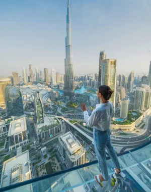 Смотровая площадка и аттракцион "Sky Views Dubai"