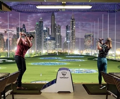 Спортивно-развлекательный комплекс Topgolf Dubai в Дубаи: Гольф, Я Гольфист , Golf , ⛳️ , 🏌️♀️ , Развиваться, Игра, Sport, Game, Развлечение,