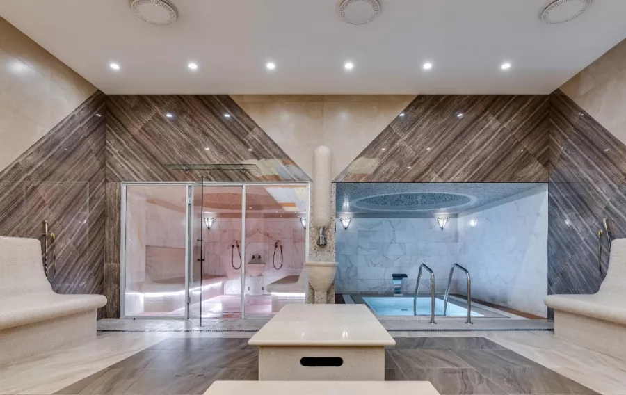 Сауна Pokrovskie Bani & Spa в Москве: Турецкая парная, Комната отдыха, Сауна, TV/DVD, Spa, Женский зал, Мужской зал, Хаммам, Купели, Русская парная,