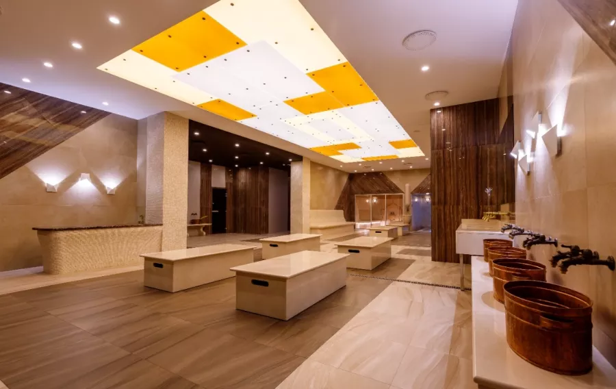 Сауна Pokrovskie Bani & Spa в Москве: Турецкая парная, Комната отдыха, Сауна, TV/DVD, Spa, Женский зал, Мужской зал, Хаммам, Купели, Русская парная,