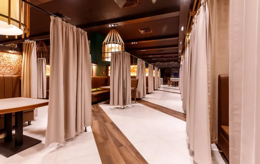 Сауна Pokrovskie Bani & Spa в Москве: Турецкая парная, Комната отдыха, Сауна, TV/DVD, Spa, Женский зал, Мужской зал, Хаммам, Купели, Русская парная,