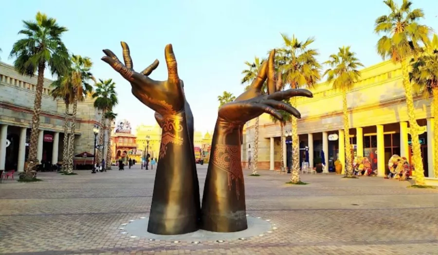 Променад Riverland Dubai в Дубаи: Прогулка, Променад, Фестьваль, Парк, Река, River, Riverland, Travelling ,