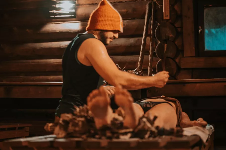 Баня на Горном воздухе в Красной Поляне: Баня, Бассейн, Виды,