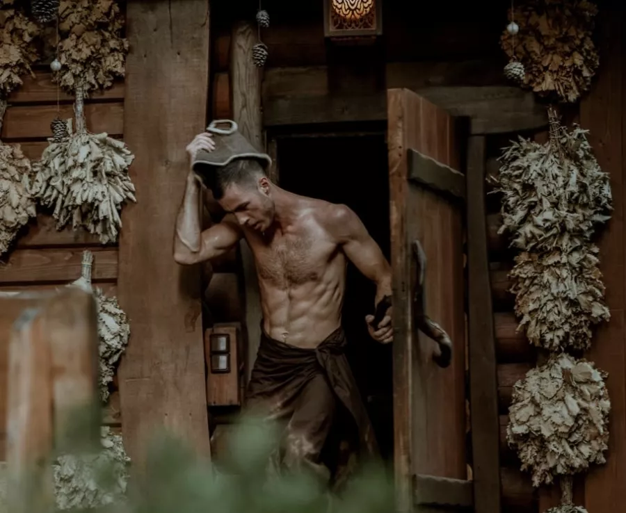 Баня на Горном воздухе в Красной Поляне: Баня, Бассейн, Виды,