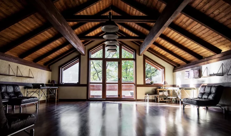 Баня на Горном воздухе в Красной Поляне: Баня, Бассейн, Виды,