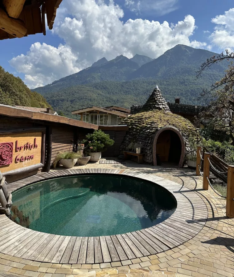 Банный SPA-комплекс British Баня в Красной Поляне: Spa, Виды, Сауна, Баня, Бассейн,