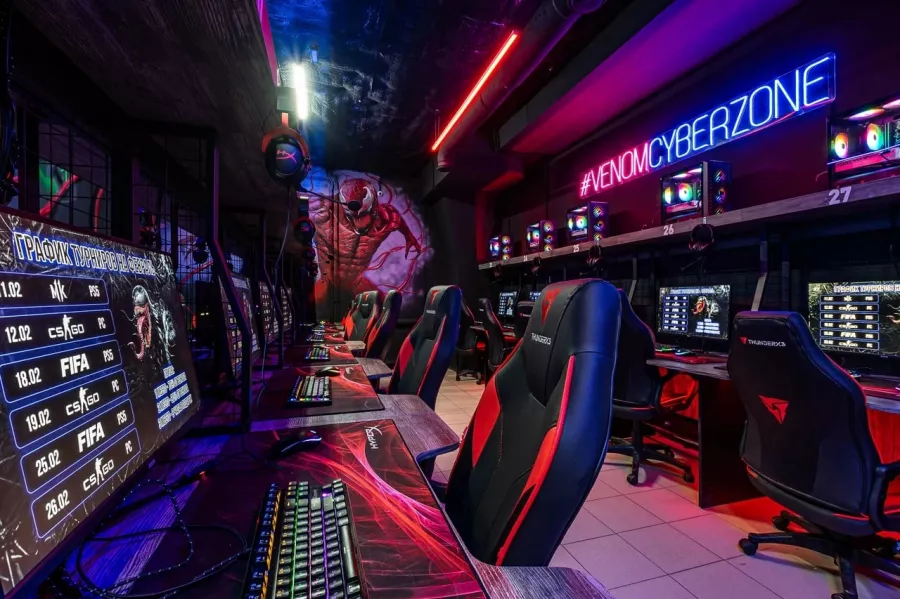 Кибер клуб Venom Cyber Zone на Лермонтовской в Москве: Киберспорт, Games, Компьютерный клуб, Компьютер, Csgo, Dota, Команды, Соревнования,