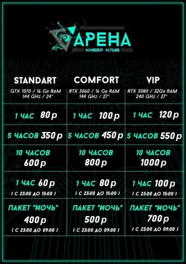 Кибер клуб "Arena" на Дежнёва