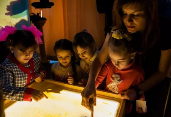 Студия рисования песком