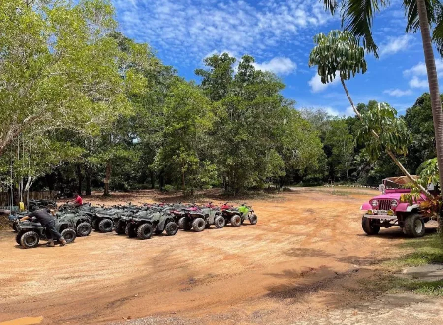 Прокат Квадроциклов Phuket ATV Tour в Пхукете: ATV, Waterfall, Jungles, Озеро, Водопад, Джунгли, Квадроциклы,