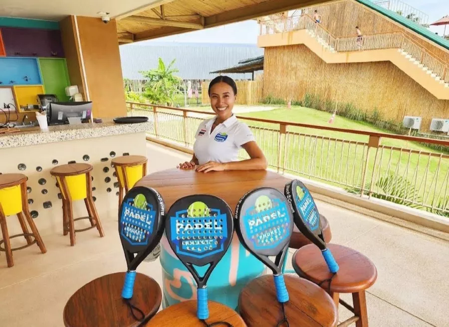 Спорт-Комплекс Padel Phuket Blue Tree в Пхукете: Падел, Бассейн, Бар, Ракетки, Padel, Rockets, Bar, Swimming Pool,