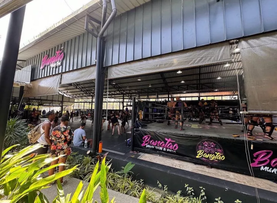 Спортзал Bangtao Muay Thai and MMA в Пхукете: Спортзал, Тренировки, Кафе, Магазин, Gym, Trainings , Cafe, Shop, Muay Thai, ММА, Фитнес, Fitness, Тайский бокс,