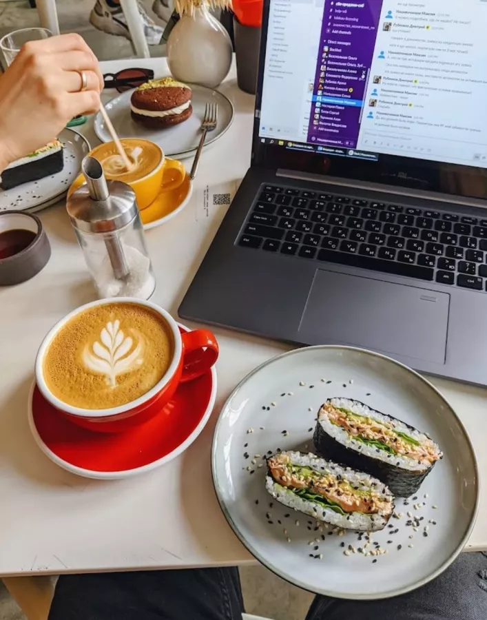 Кофейня- коворкинг SIBARISTICA в Санкт-Петербурге: Фрилансер, Можно с ноутбуком, Кофейня- коворкинг, Кофейня, Коворкинг, Месту для работы, Тихое место, Кофе, Кафе, Завтрак, Кофе с собой,