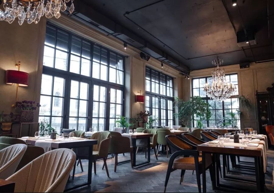 Панорамный ресторан Modus в Москве: Еда, Смотровая площадка, Ресторан, Авторская кухня, Европейская кухня, Свидание, Салаты, Семейный отдых , Завтрак,