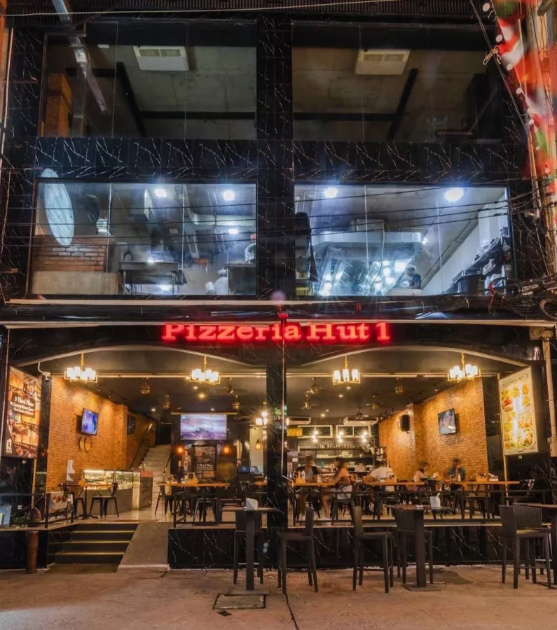 Ресторан Pizzeria Hut 1 в Пхукете: Итальянская Кухня, Пицца, Паста, Десерты, Бар, Italian Cuisine , Pizza, Pasta, Desserts, Bar,