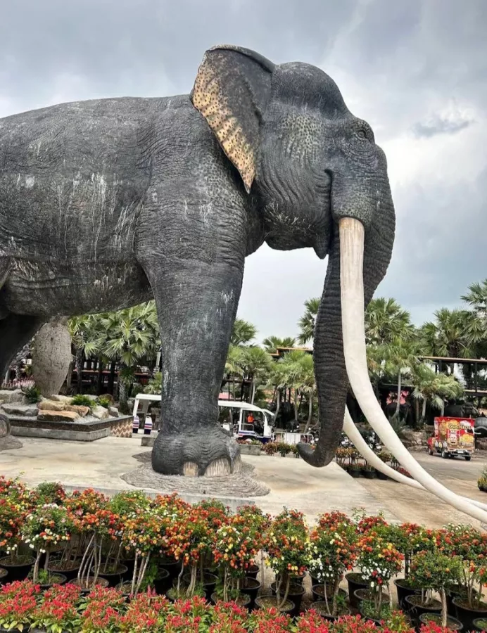 Ботанический Сад Nong Nooch в Паттайе: Garden, Plants, Dinosaurs, Elephants, Сад, Растения, Динозавры, Слоны, Шоу, Show,