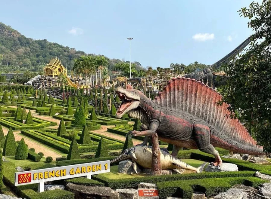 Ботанический Сад Nong Nooch в Паттайе: Garden, Plants, Dinosaurs, Elephants, Сад, Растения, Динозавры, Слоны, Шоу, Show,