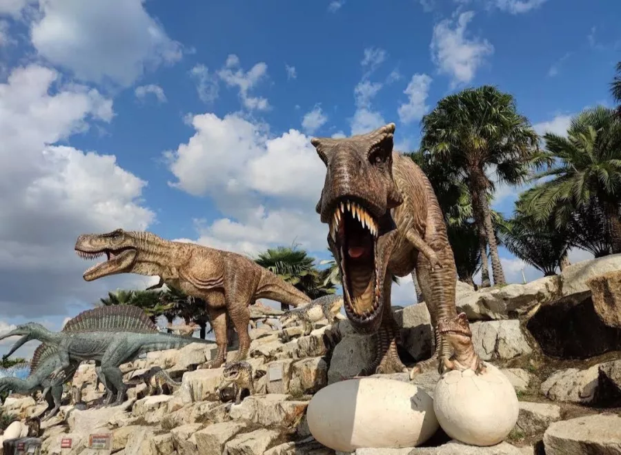 Ботанический Сад Nong Nooch в Паттайе: Garden, Plants, Dinosaurs, Elephants, Сад, Растения, Динозавры, Слоны, Шоу, Show,