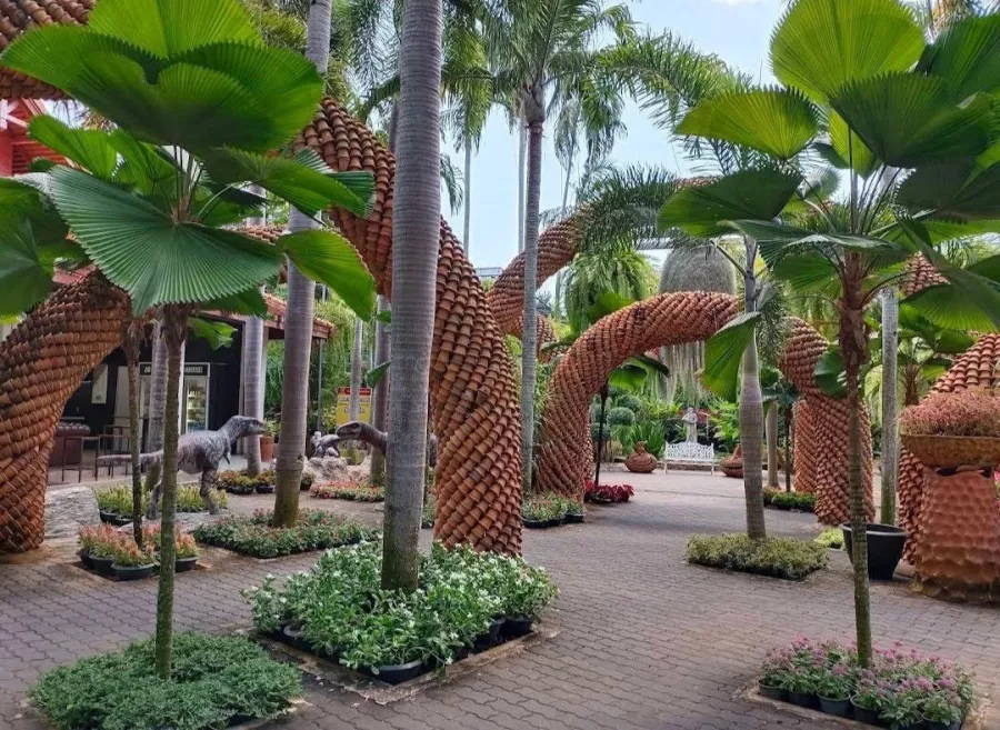 Ботанический Сад Nong Nooch в Паттайе: Garden, Plants, Dinosaurs, Elephants, Сад, Растения, Динозавры, Слоны, Шоу, Show,