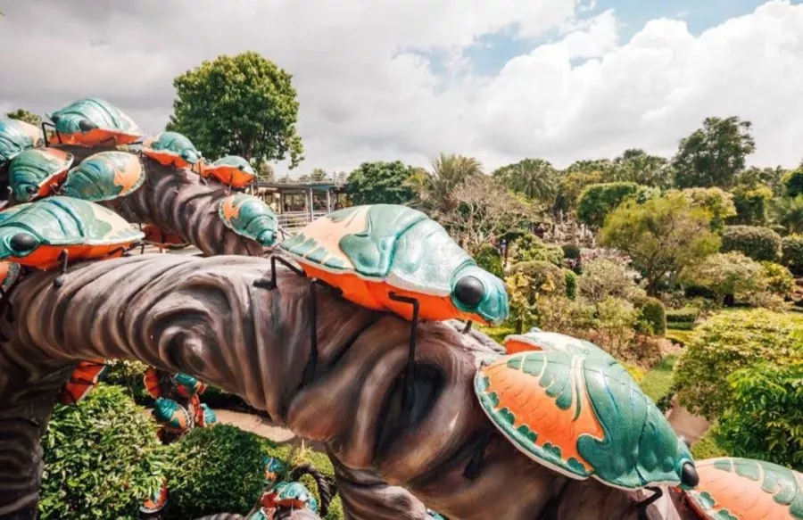Ботанический Сад Nong Nooch в Паттайе: Garden, Plants, Dinosaurs, Elephants, Сад, Растения, Динозавры, Слоны, Шоу, Show,
