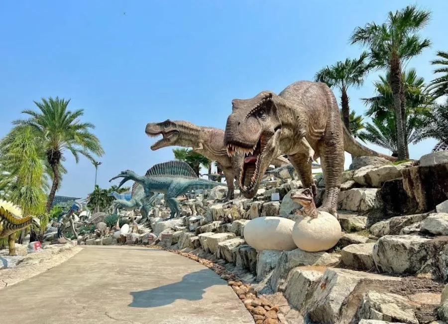 Ботанический Сад Nong Nooch в Паттайе: Garden, Plants, Dinosaurs, Elephants, Сад, Растения, Динозавры, Слоны, Шоу, Show,