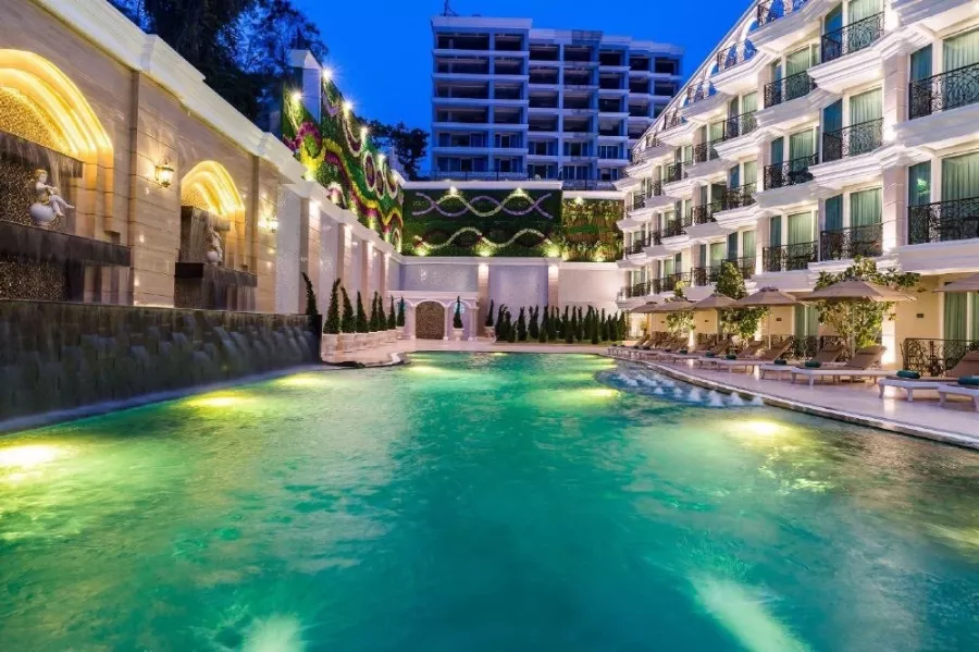 Отель LK Emerald Beach в Паттайе: Отель, Hotel, Swimming Pool, Bar, Restaurant , Ресторан, Бар, Бассейн,