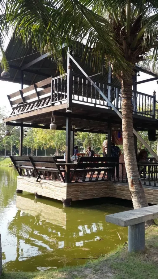 Рыболовный Пруд Castaway Fishing Park And Restaurant в Паттайе: Пруд, Ресторан, Гриль , Pond, Grill, Restaurant ,