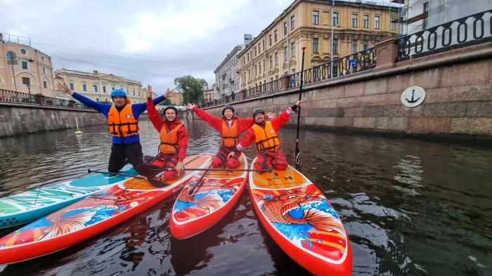 Катание на САП Sup-surfing