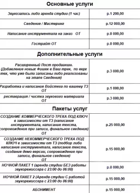 Студия звукозаписи Eshelon